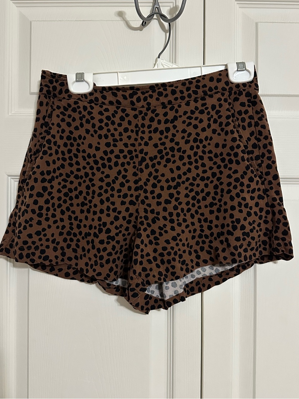 Old Navy Brown Leopard-Print Shorts